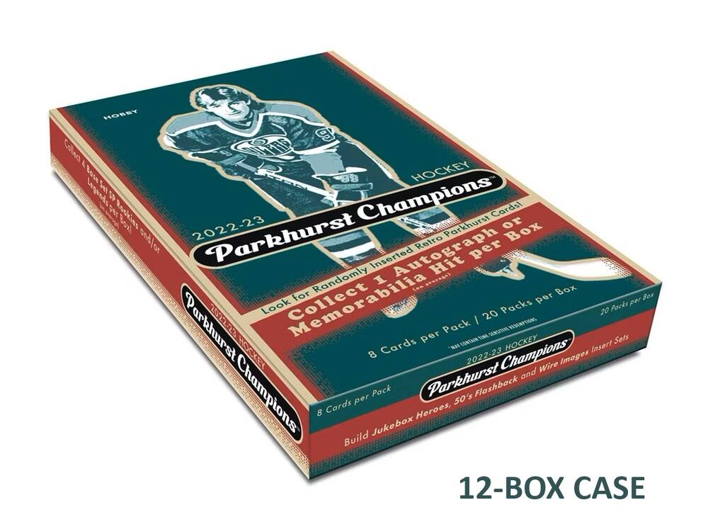 2022-23 Upper Deck Parkhurst Champions Hockey Hobby 12-Box CASE